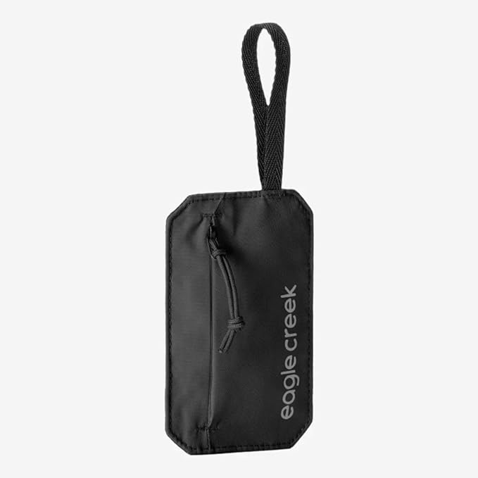 Eagle Creek Undercover RFID Hidden Pocket – Travel Security Pouch with RFID Blocking – Lightweight, Wear Under Clothing – Zippered Passport & Card Holder – Adjustable Strap – Black