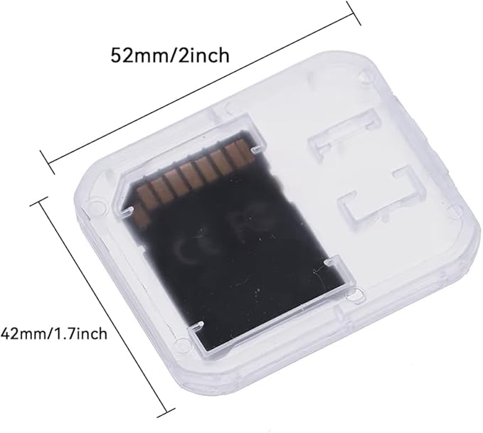 Pack of 10 Clear Plastic Memory Card Case Storage Boxes Compatible with SD SDHC SDXC Micro SD T-Flash Card (Memory Card Not Included)