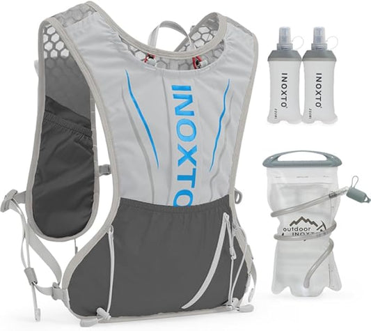 IX INOXTO Running Hydration Vest for Men Women Water Backpack for Running 3L Running Hydration Pack for Trail Running Marathon Race Hiking