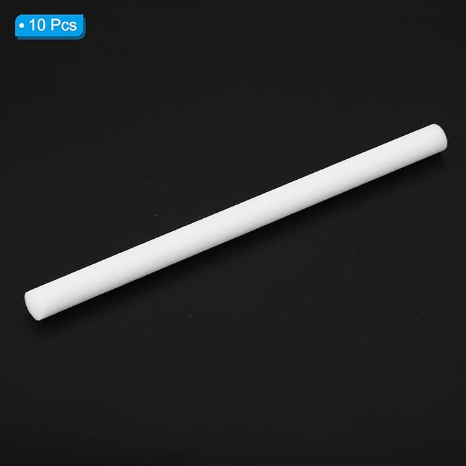 PATIKIL Humidifier Cotton Filter Sticks, 10 Pcs Refill Sticks Filter Wicks Replacement for USB Mini Humidifiers Portable Diffuser (5.31'' x 0.31''), White