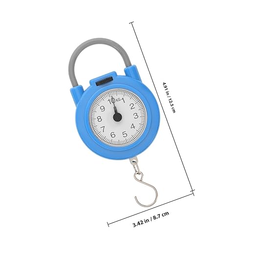LIFKOME Mini Portable Digital Hanging Scale with Hook, High Accuracy Electronic Handheld Fish and Luggage Weight Scale for Travel and Home Use, Blue
