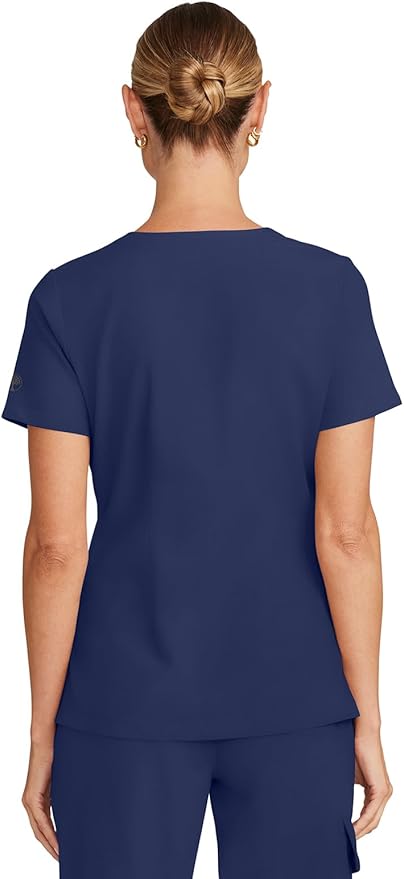 Healing Hands Women's Tops V-Neck Scrub Top Tuck-in with Welt Chest Pocket HH755