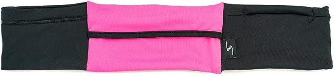 3 Pocket Adjustable Running Belt Waist Pack, Fanny Pack For Working Out With Sweat Resistant Backing, Holds All iPhone Models