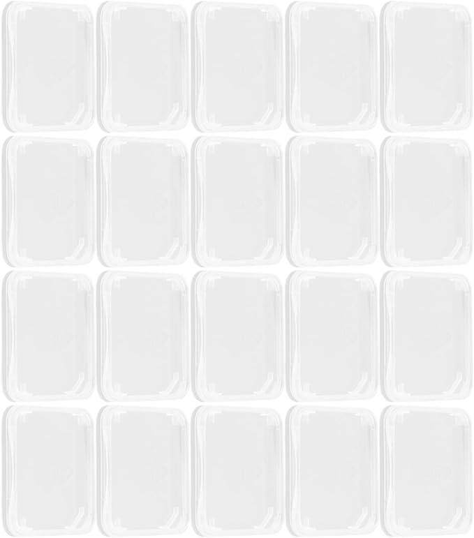 Hemobllo 100 Pcs Transparent Card Cases Storage Box Lightweight Memory Card Holder for Secure Protection and Easy Carrying