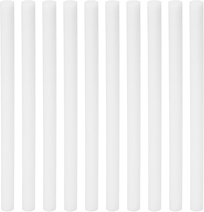 PATIKIL Humidifier Cotton Filter Sticks, 10 Pcs Refill Sticks Filter Wicks Replacement for USB Mini Humidifiers Portable Diffuser (5.31'' x 0.31''), White