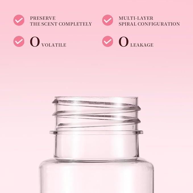 Atomizer Perfume Spray Bottle Refillable - 5ml Glass Inner Bottle with Premium Leather Case, Portable Travel Sprayer for Fragrance Lovers (Flash-Gold-Pink)