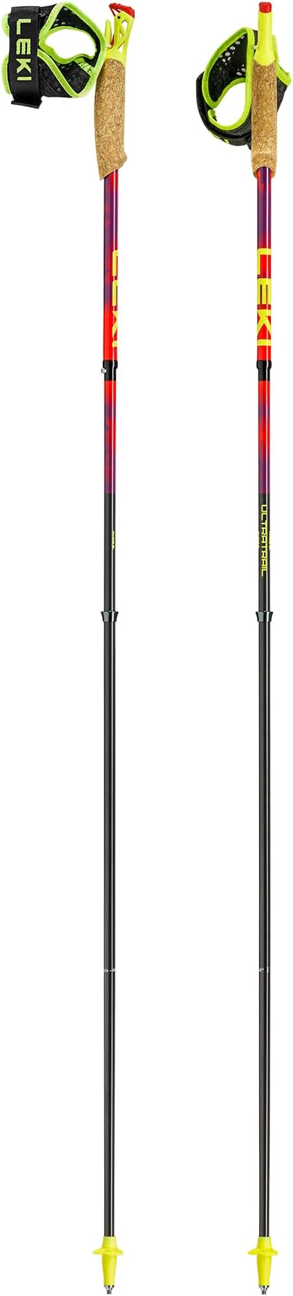 LEKI Ultratrail FX.One Superlite Trekking Poles - Carbon Foldable Ultralight Poles for Hiking & Trail Running