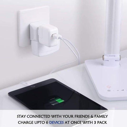 Ceptics Belgium, Finland, Spain Travel Adapter Plug - Type E/F - European - 2 In 1 - Light Weight - Perfect for Cell Phones, Chargers, Cameras and More (3 Pack)