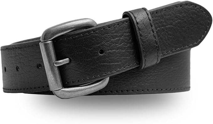 First Mfg Co - Mens Premium Leather Belt With Removable Buckle And Hidden Zipper Money Belt Daily Wear For Pants Perfect Fit