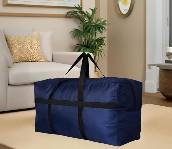 DoYiKe Extra Large Storage Duffle Bag with Zippers and Handles, Big Foldable Duffle Bag for Travel