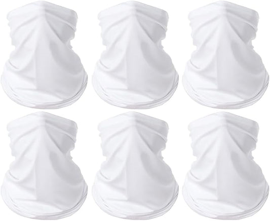 6 Pieces Summer Face Cover Scarf Mens Neck Gaiter For Men Women UV Protection Face Breathable Sun Protection Cycling Running