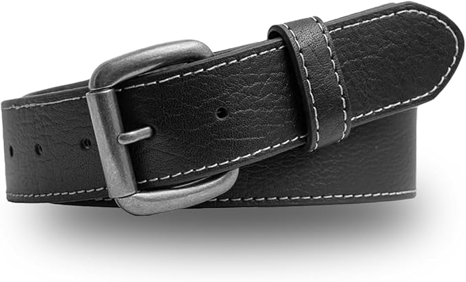 First Mfg Co - Mens Premium Leather Belt With Removable Buckle And Hidden Zipper Money Belt Daily Wear For Pants Perfect Fit