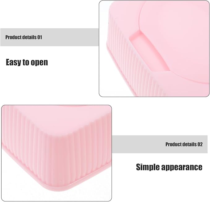 Alipis Portable Wipe Holder Travel Case Flip Lid Dustproof Storage Box for Nursery Bathroom Makeup Cotton Pads