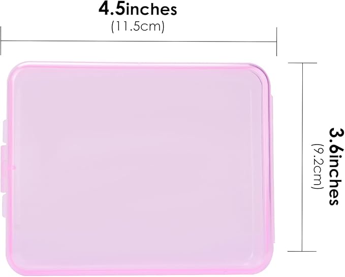 Adorila 6 Pack Travel Cotton Swab Qtip Holder, Portable Hair Tie Organizer with Lid, Flosser Dispenser, Lightweight Storage Organizer for Bathroom Vanity Countertop