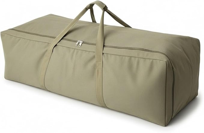 DoYiKe Extra Large Canvas Travel Duffle Bag Heavy Duty, Sports Travel Military Camping Tent Storage Army green
