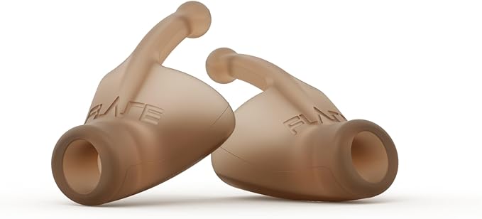 Flare Audio Calmer | Noise Reducing Ear Plugs Alternative | Silicone Reusable Ear Plugs for Noise Sensitivity, Focus and Travel | Ear Plugs for Noise Reduction (Standard, Medium Dark)