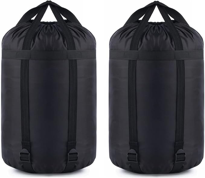 Compression Stuff Sack, 12L/24L/45L Sleeping Bag Cover Sack Sleeping Bags Storage Stuff Sack Organizer - Great Sleeping Bags Clothes Camping Hiking Backpacking