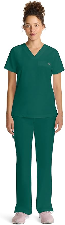 Healing Hands Women's Tops V-Neck Scrub Top Tuck-in with Welt Chest Pocket HH755