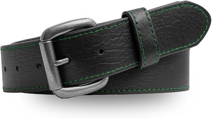 First Mfg Co - Mens Premium Leather Belt With Removable Buckle And Hidden Zipper Money Belt Daily Wear For Pants Perfect Fit