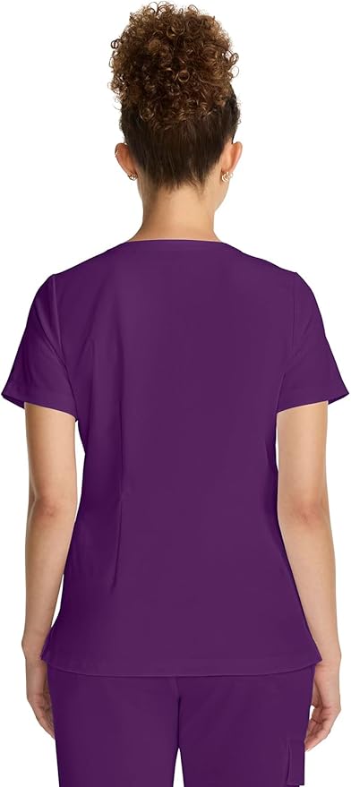 Healing Hands Women's Tops V-Neck Scrub Top Tuck-in with Welt Chest Pocket HH755
