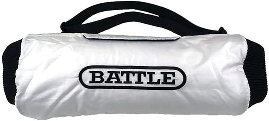Battle Sports Football Hand Warmer – Water Repellent Hand Warmer Pouch with Pockets, Adjustable Waist Strap, Velcro Breakaway Safety System for Cold Weather Performance