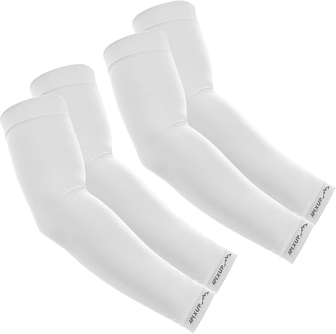 APEXUP Cooling Arm Sleeves for Men Women, UV Sun Protection UPF 50, Volleyball Arm Sleeves Compression Sleeves for Outdoor