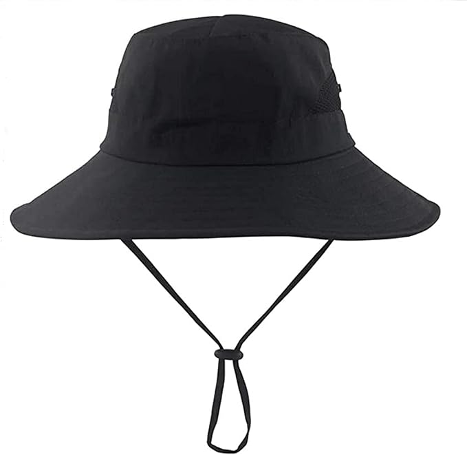 Sun Hat for Women Summer UV Protection Beach Hat Wide Brim Mesh Bucket Fishing Hat with Ponytail Hole Foldable Packable Hat