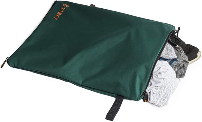 STNKY Bag Pro - Laundry Bags with Zips, Handles and Internal Mesh Bag for Travel, Yoga, Healthcare, Gym Kit, Laundry (Standard, Forest Green)