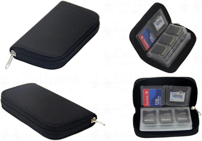 1pcs Memory Card Storage Carrying Pouch Case Holder Wallet For CF/SD/SDHC/MS/DS