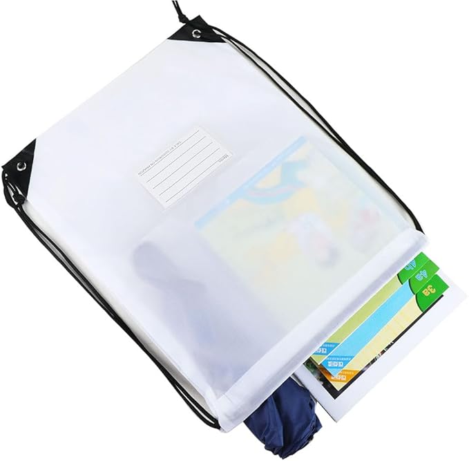 20 Pcs Drawstring Bags,Bulk Draw String Backpack, DIY Gym Sports Cinch Bag Sackpack for Women Men, White