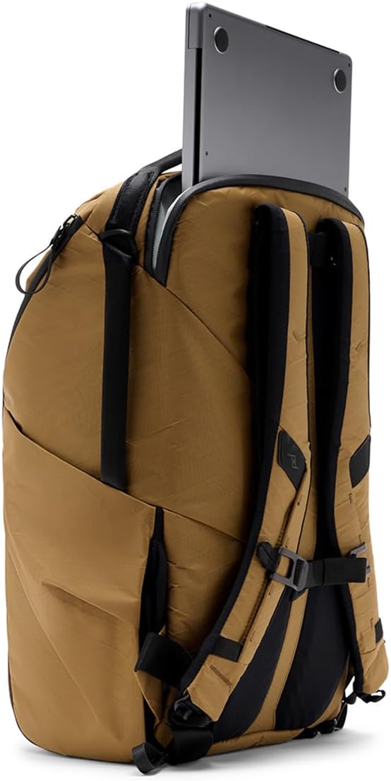 Peak Design Everyday Backpack 30L, Coyote, MagLatch Top, Dual Side Access, FlexFold Dividers, Fits 15" or 16" Laptop, For Camera Carry, Daily Commutes or Travel, Versatile Backpack for Men & Women