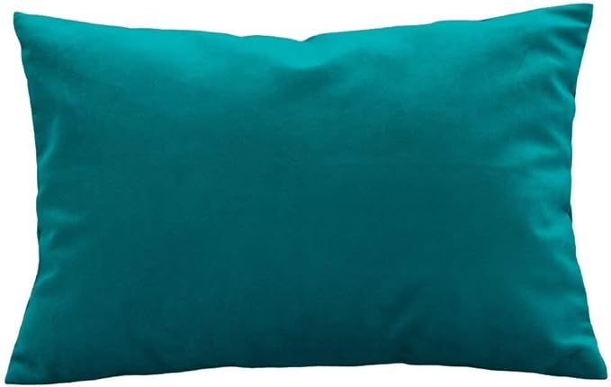 Travel Pillowcase 12x16 500 Thread Count Egyptian Cotton Set of 2 Toddler Pillowcase Zipper Closer 100% Egyptian Cotton (Toddler Travel 12x16 Zipper, Teal Solid)