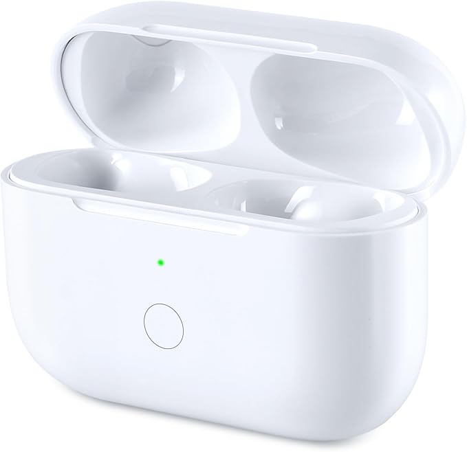 Wireless Charging Case Replacement Compatible with AirPods Pro 1st & 2nd Generation, AirPods Pro 1st & 2nd Charger with Bluetooth Pairing Sync Button