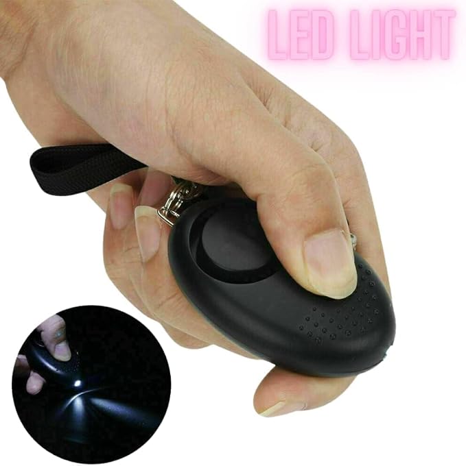 Personal Safety Alarm for Women, Girls, Children and Elderly | 140DB Siren, Police Approved, LED Light Torch, Reusable Keychain