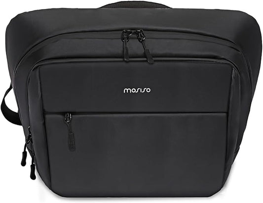 MOSISO Camera Sling Bag, Crossbody Camera Bag for Photographers, Waterproof Camera Shoulder Bags for DSLR/SLR/Mirrorless Cameras, Multifunction Padded Camera Bag with Tripod Holder&Rain Cover, Black