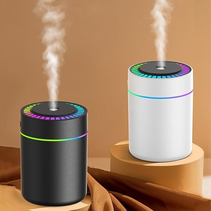 180ml Portable Small Humidifier with Colorful LED Night Light, USB Personal Desktop Humidifier for Car Home Office Travel, Auto Shut-Off, 2 Mist Modes, Super Quiet