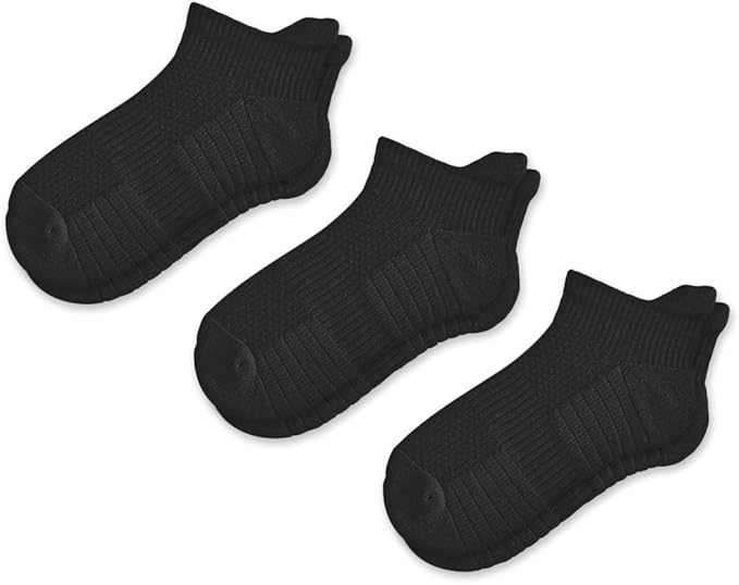 Viasox Ankle Compression Socks for Women & Men 3 Pack, 14 mmHg Support Improves Circulation, Extra Cushioned