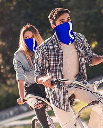 SATINIOR 8 Pcs Neck Gaiter Face Mask, Reflective Summer UV Protection Cooling Scarf Neon Breathable Bandana for Men Women