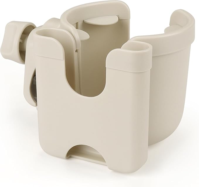 Accmor Stroller Cup Holder with Phone Holder, Bike Cup Holder, Universal Cup Holder for Uppababy Nuna Doona Strollers, 2-in-1 Cup Holder for Walker, Wheelchair, Scooter