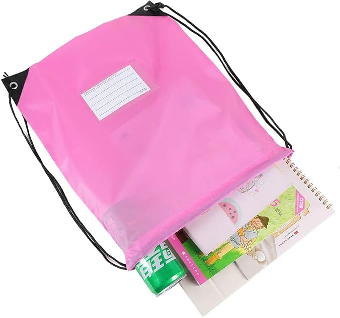 40 Pcs Drawstring Bags,Bulk Draw String Backpack, DIY Gym Sports Cinch Bag Sackpack for Women Men, Pink