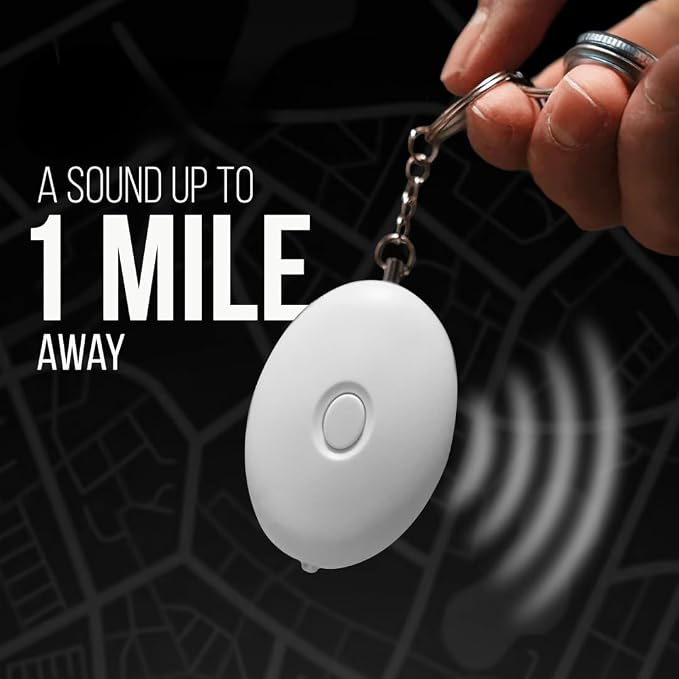 Pain Safari Personal Alarm Keychain for Women, Children, and Elderly | 125dB Safety Siren | 1-Mile Range Self Defense Tool | Compact Personal Protection Device | Loud Attention-Grabbing Security Sound