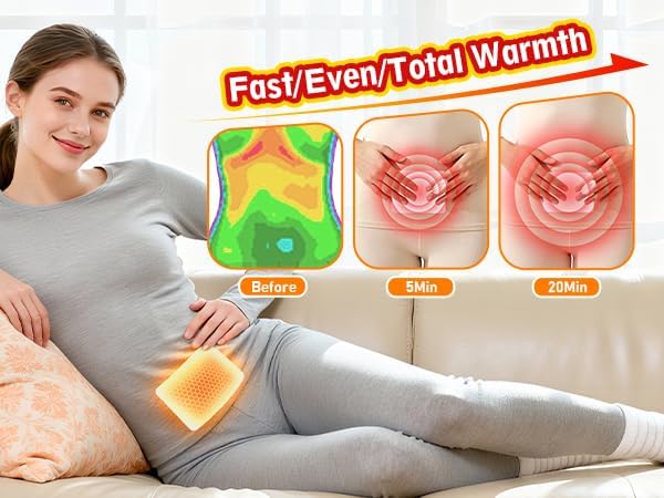 Disposable Hand Warmers & Body Warmers for Cold Weather - MQUPIN 12H Long Lasting Adhesive Heat Patch, Air Activated Portable Heat Pad Sticks to Clothing for Outdoor & Indoor Use (10 Count, 5x4 Inch)