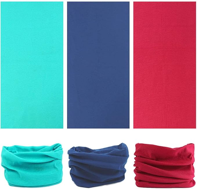 VANCROWN Headband Neck Gaiter Head Wrap Headwear Face Mask Magic Scarf Bandana for Men and Women