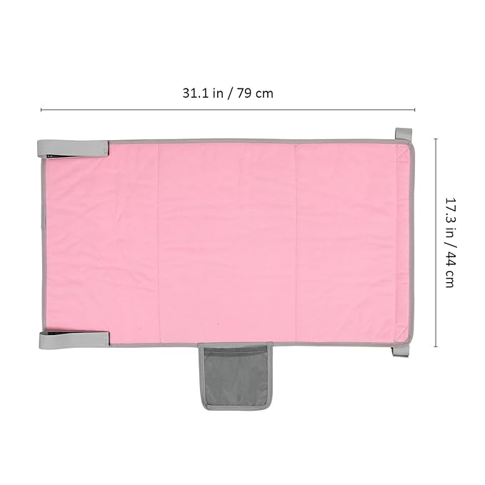 Cabilock Airplane Bed and Seat Extender for Kids Portable Plane Footrest Travel Accessory for Comfortable Flights Soft Travel for Children Pink