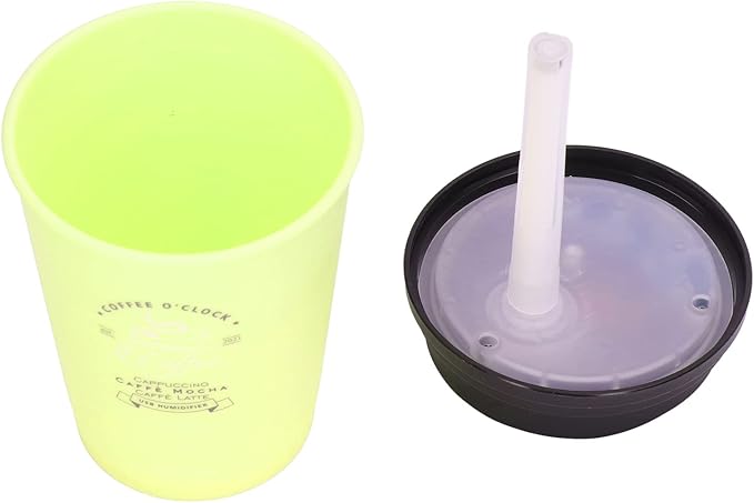 Portable Mini Humidifier, 300ml Car Humidifier Coffee Cup Low Noise Auto Off Lightweight Space Saving Travel Small USB Desk Humidifier for Car Bedroom and Office (Green)