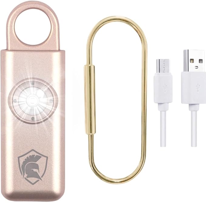Personal Safety Alarm Rechargeable (Rose Gold)