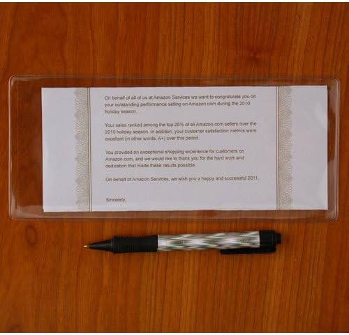 StoreSMART® - Clear Plastic Brochure/Policy/Ticket Holders - 10 Pack - RR9124-10