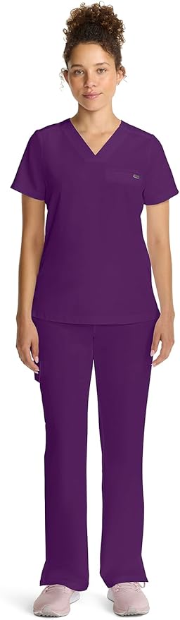 Healing Hands Women's Tops V-Neck Scrub Top Tuck-in with Welt Chest Pocket HH755