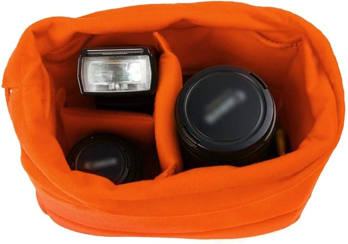 Koolertron Shockproof Camera Photo Bag for SLR TLR Camera Insert Partition Padded Case,Can be Put Directly Into the SLR Camera Bag With Freely Adjustable Compartment