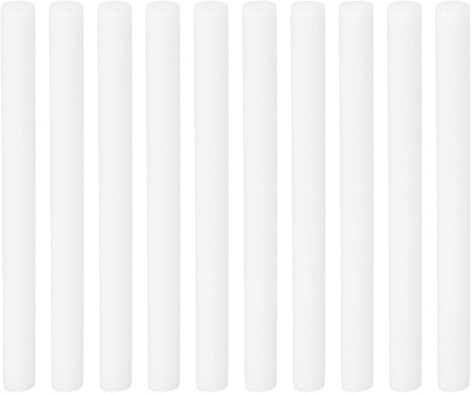PATIKIL Humidifier Cotton Filter Sticks, 10 Pcs Refill Sticks Filter Wicks Replacement for USB Mini Humidifiers Portable Diffuser (3.94'' x 0.31''), White